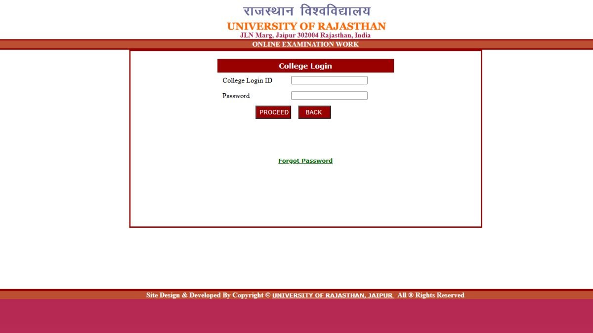 Rajasthan University Result 2026 Live