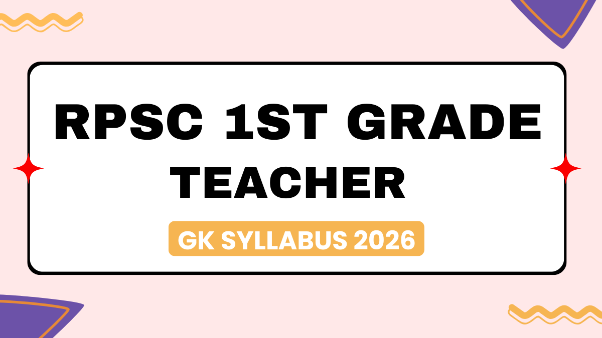 Rpsc 1st Grade Syllabus 1st Paper in Hindi New